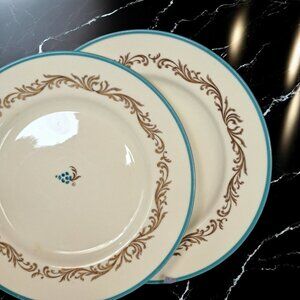 Set of Two Pickard Baroque Salad Plates - 8 1/4" - Discontinued
